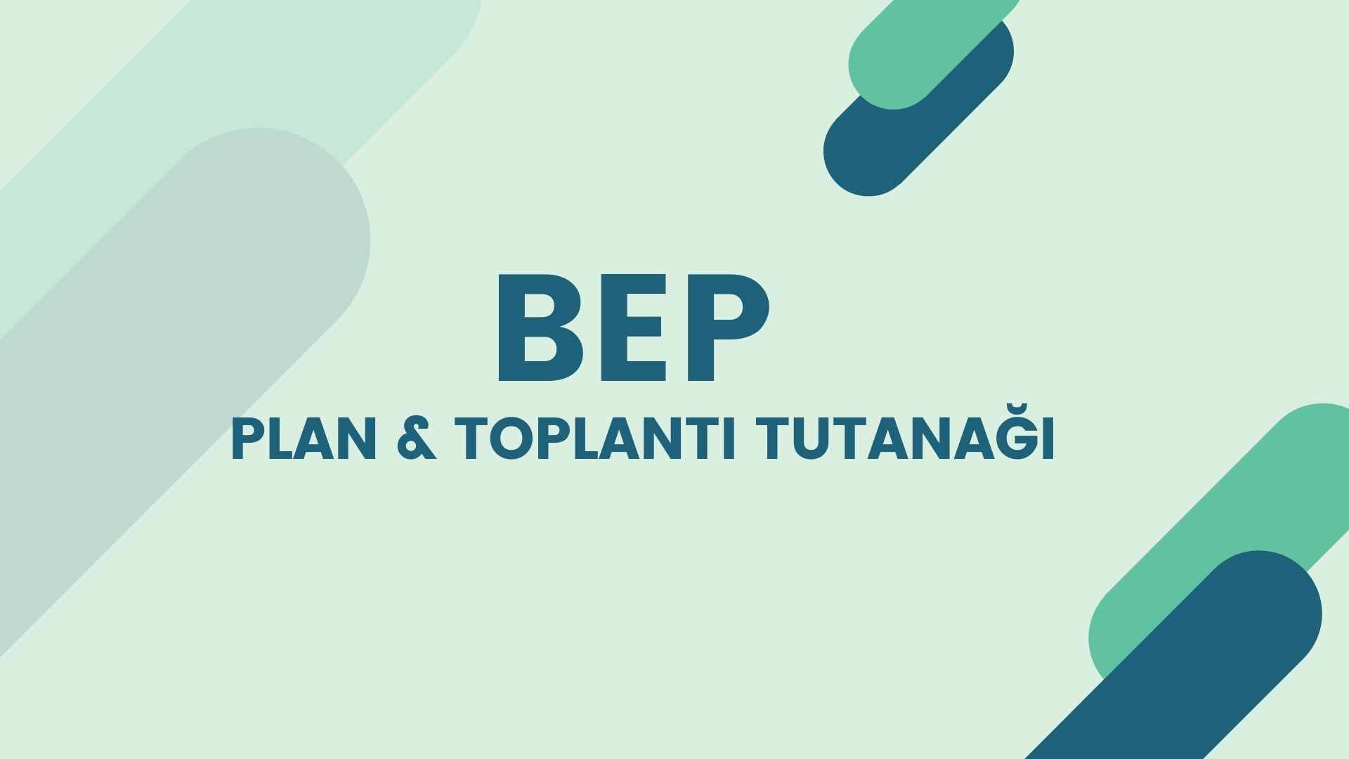 Felsefe Grubu BEP Planları
