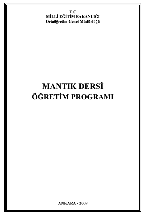 Mantık Müfredatı