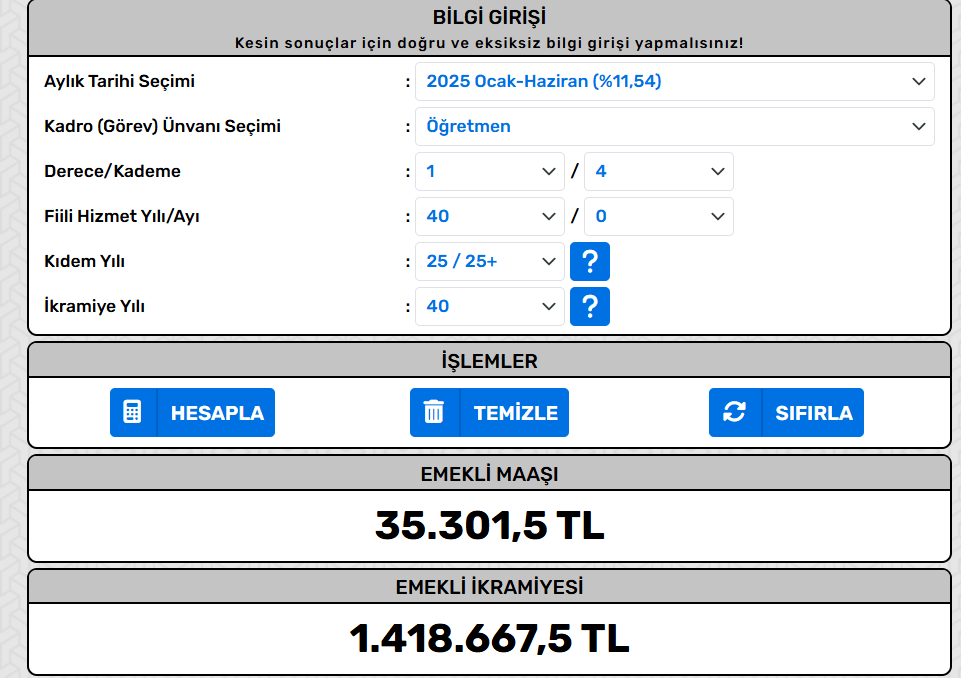Emekli Öğretmen Maaşı ve İkramiyesi