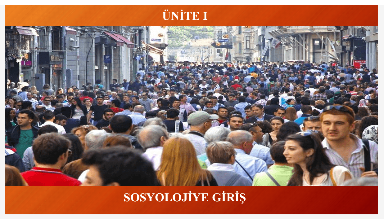 Sosyolojiye Giriş