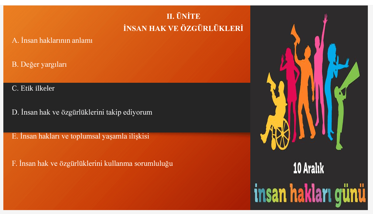 İnsan Hak ve Özgürlükleri