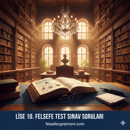 Lise 10 Felsefe Test Sınav Soruları