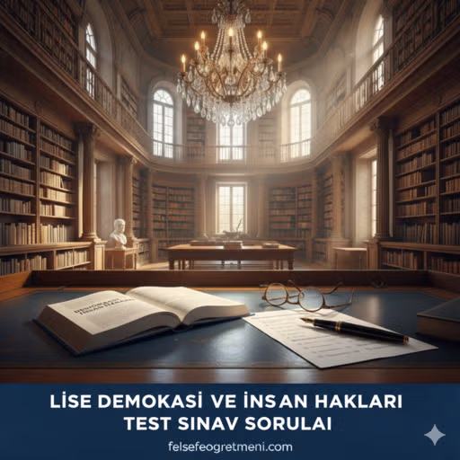 Lise Demokrasi ve İnsan Hakları Test Sınav Soruları