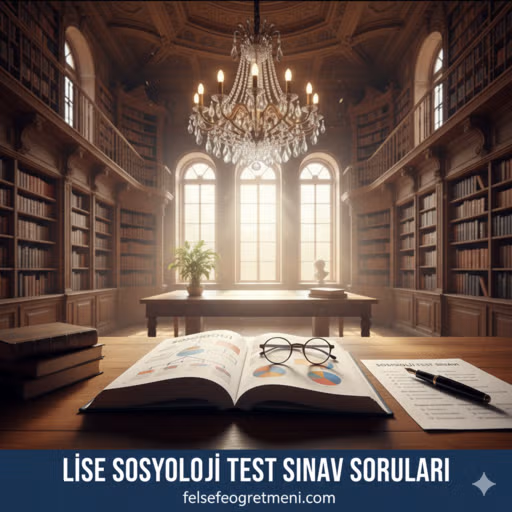 Lise Sosyoloji Test Sınav Soruları