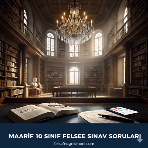 Maarif 10.Sınıf Felsefe 1.Dönem 1.Yazılı Sınav Soruları